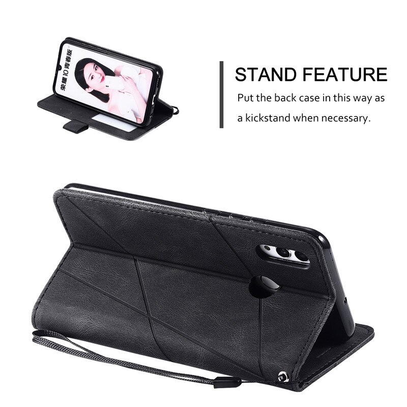 Honor 10 lite hoesje huawei honor 10 lite leren hoesje voor fundas huawei honor 10 lite hry -lx2 hoesje magnetische flip wallet cover