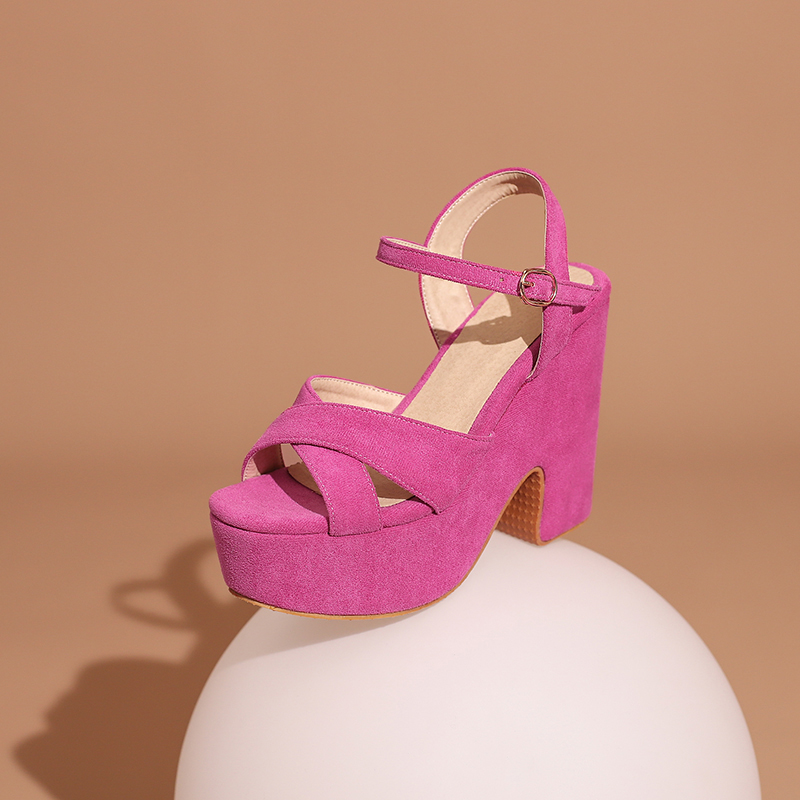 Sandalias de verano con tacón de cuña para mujer, calzado transpirable con plataforma Ultra alta, impermeable, color verde fluorescente