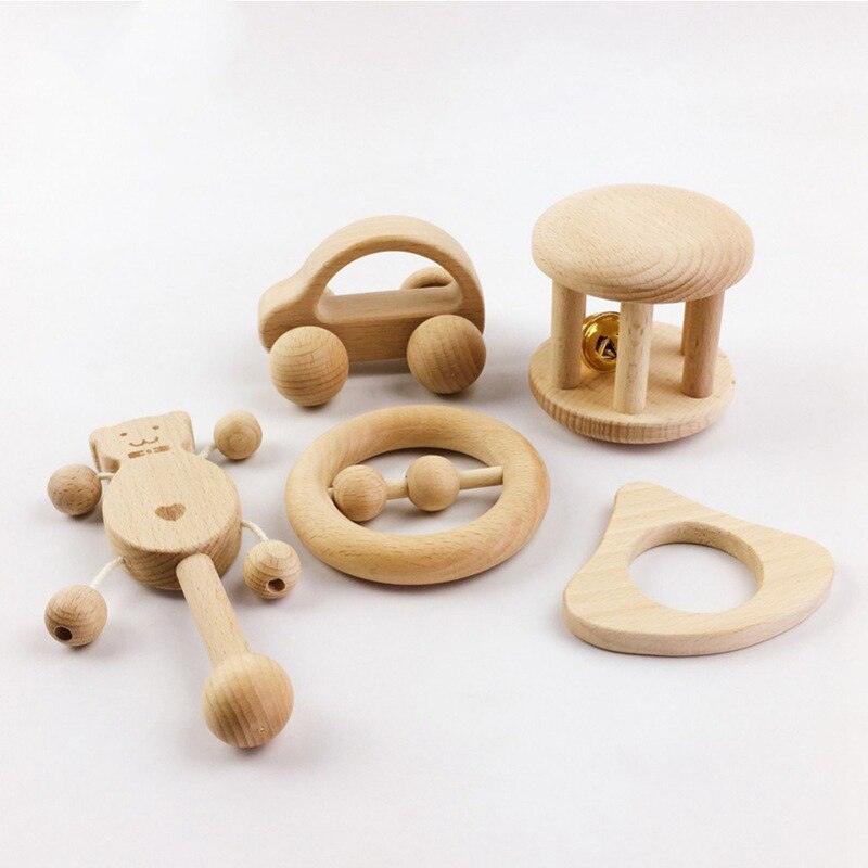 Baby Spielzeug 0 12 Monate Aus Holz Rassel Spielzeug Baby Shaker Hand Glocke Baby Rassel Sand Hammer Musical Spielzeug Montessori Pädagogisches spielzeug