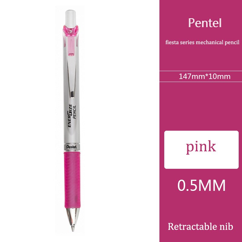 Japanese Pentel mechanical pencil PL75 rubber pen holder, used for writing hand-painted comics and sketches in the office. Mecha: pink