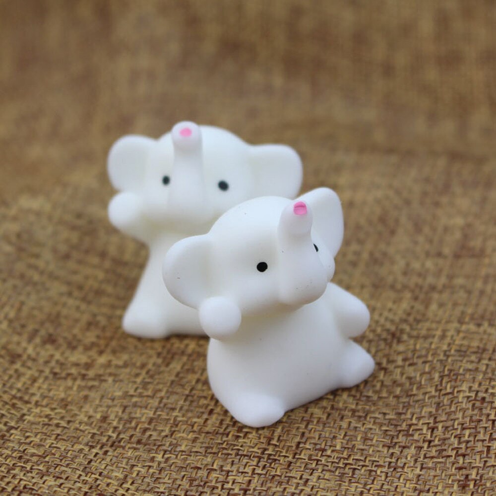 Relax Toys 4CM Cute Elephant Mochi Squishy Squeeze Healing Fun Kids Kawaii Toy Stress Reliever Deco Squishy Animals