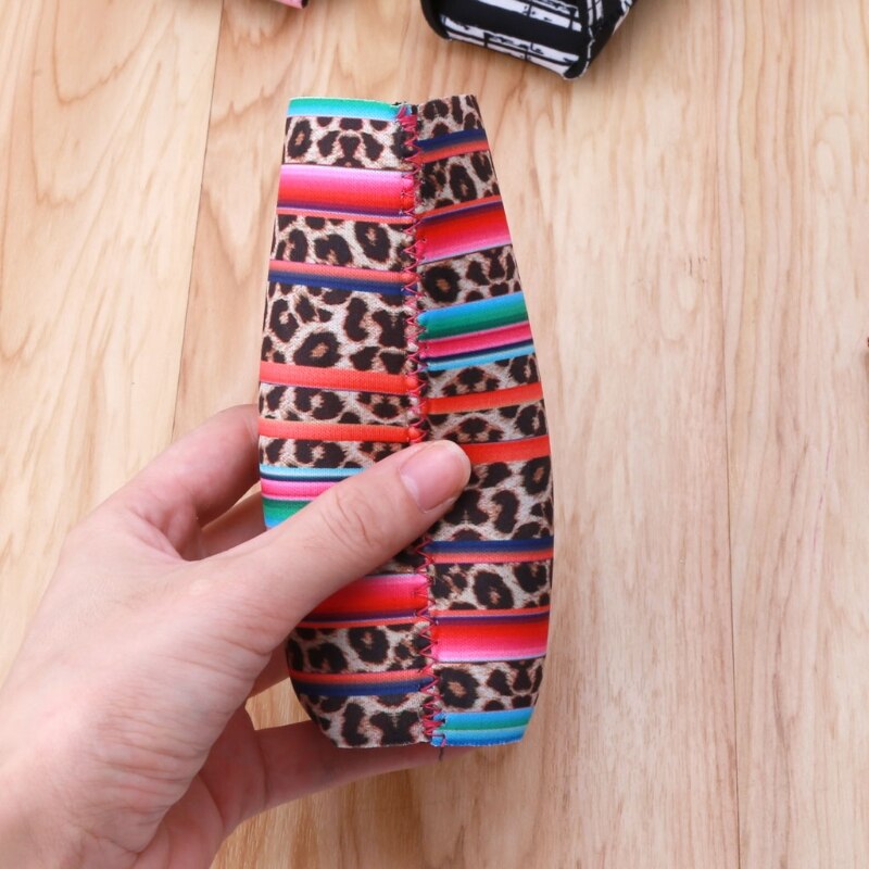5Pcs Cactus Regenboog Strepen Slim Kan Koeler Neopreen Bier Koeler Houders Kit Perfect Voor 12Oz Slanke Blikjes Koeling cover