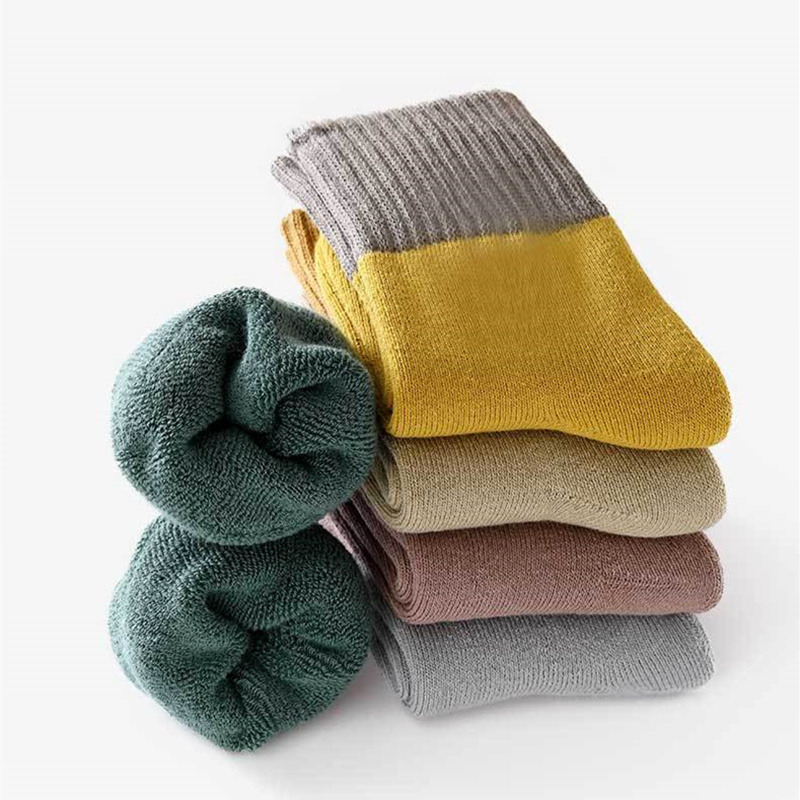 5 Paren/partij Kinderen Sokken Herfst En Winter Dikke Pluizige Badstof Sokken Cartoon Jongens Meisjes Houden Warme Sokken Voor 1-12 Jaar