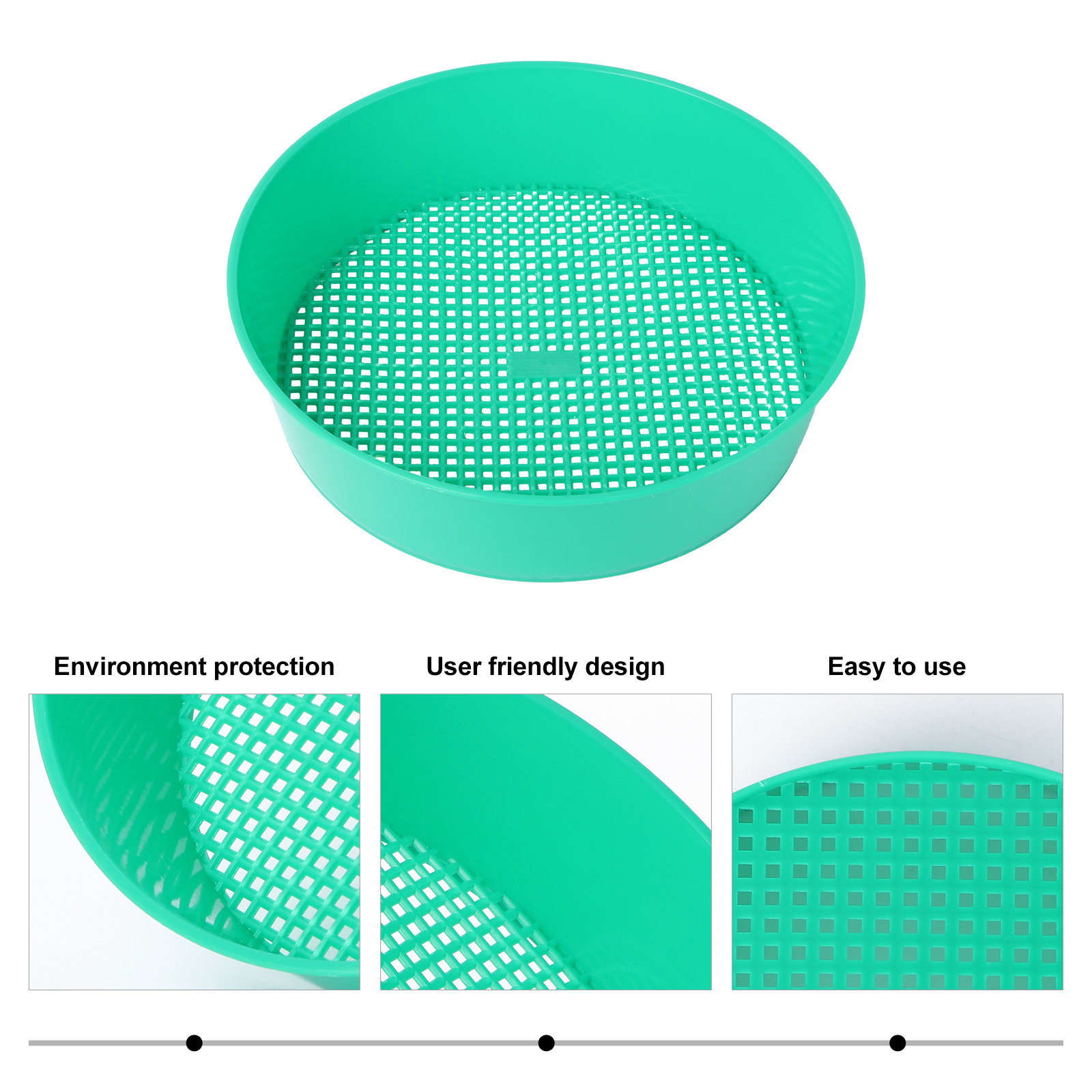 Strand Bonsai Tools Grond Zeef Tuin Zand Zeef Compost Aarde Mesh Plastic Zeefpan Tuinieren Graven Vondst