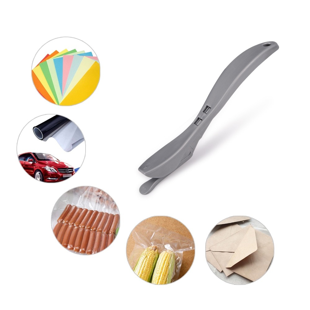 EHDIS 3pcs En Fiber De Carbone Coupe-Film + 5pcs Inoxydable Lame Vinyle Emballage Couteau Autocollant Outil De Coupe Automatique Style Découpeuse