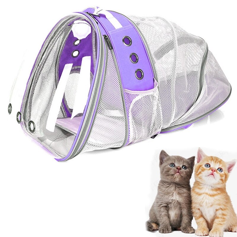 Cat Carrier Bags Breathable Pet Carriers Small Dog Cat Backpack Travel Space Capsule Cage Pet Transport Bag Carrying For Cats