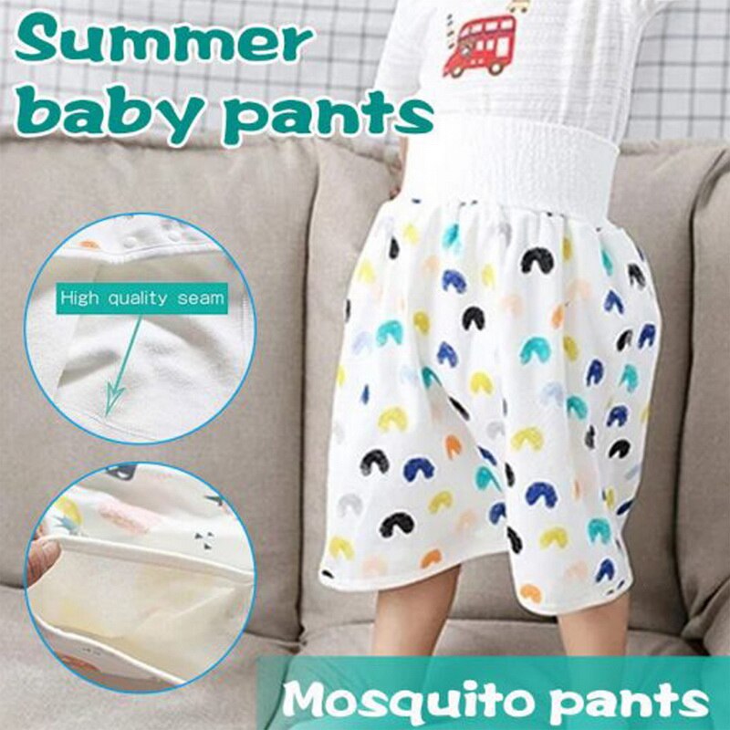 Imperméable à l'eau couche-culotte couche-culotte urine jupes coton pantalon d'entraînement pour bébé bébé garçon fille lit de couchage vêtements pot formation