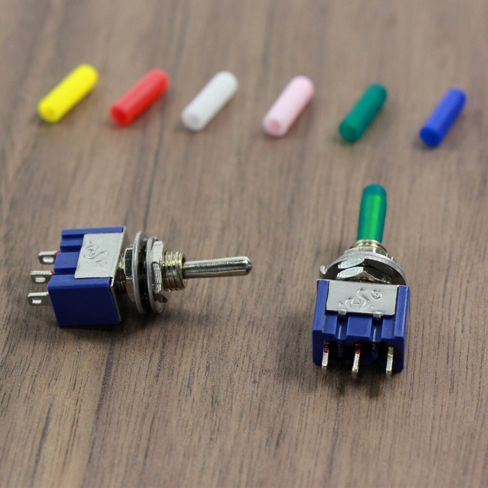 XPT03 150pcs Miniature Toggle Switch Covers 6 Mixed Color