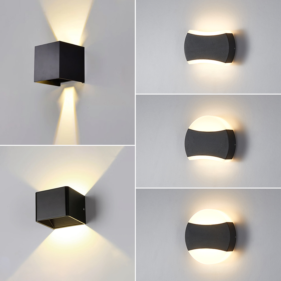 Outdoor Wandlamp Waterdicht IP66 12W 6W LED Wandlamp Blaker Balkon Tuin Decoratie Verlichting Lamp AC85-265V Home verlichting