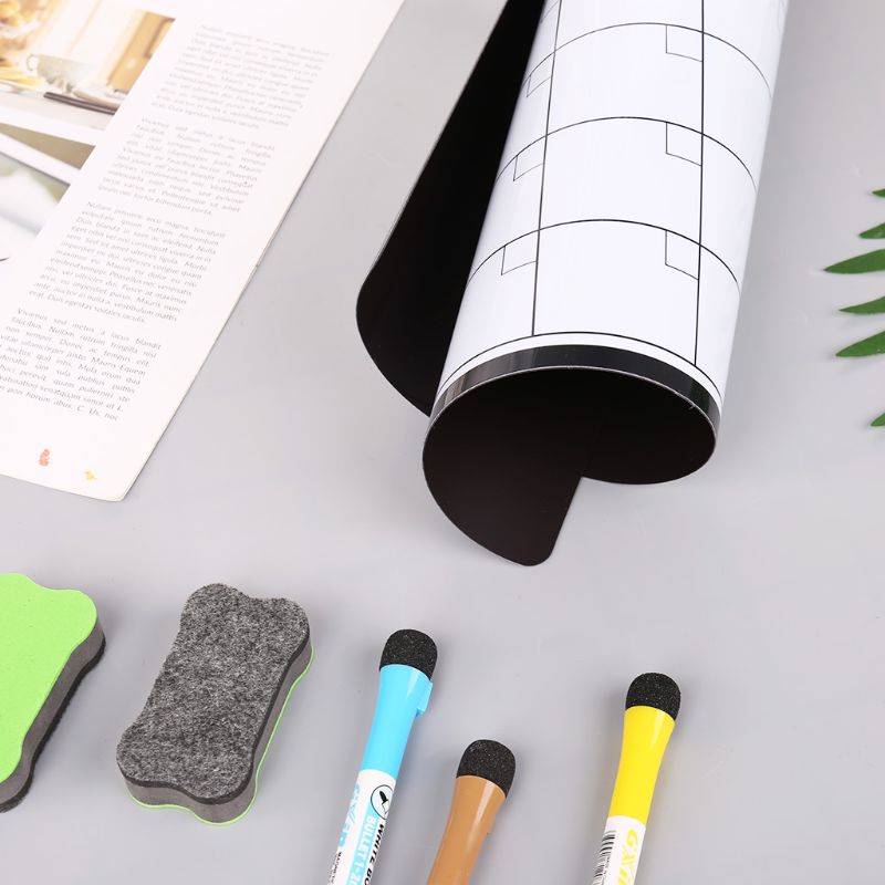 Monthly Planner Magnetic Whiteboard Fridge Magnets Drawing Message Board Remind