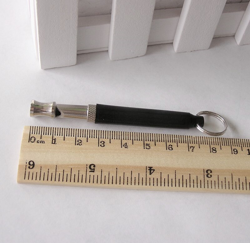 Black Pet Dog Puppy Adjustable Ultrasonic Sound Training Obedience Whistle