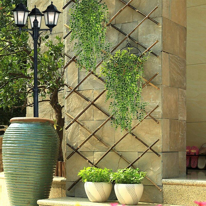 Artificial Plant Vine Hanging Decorative Plastic Greenery Wall Indoor,Outdoor Hanging Basket Wedding Wreath Decoration