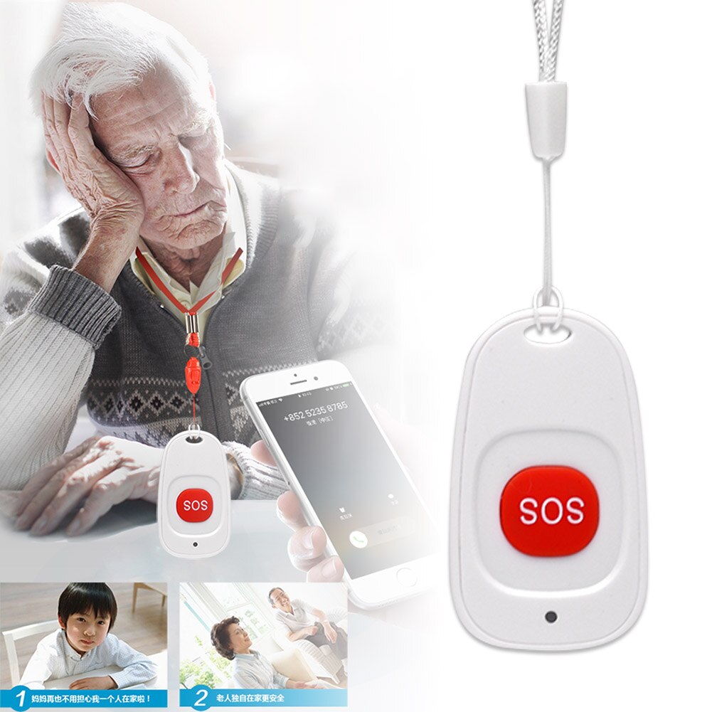 SOS Button Wireless Waterproof Emergency Help Alarm Switch for Kids Old