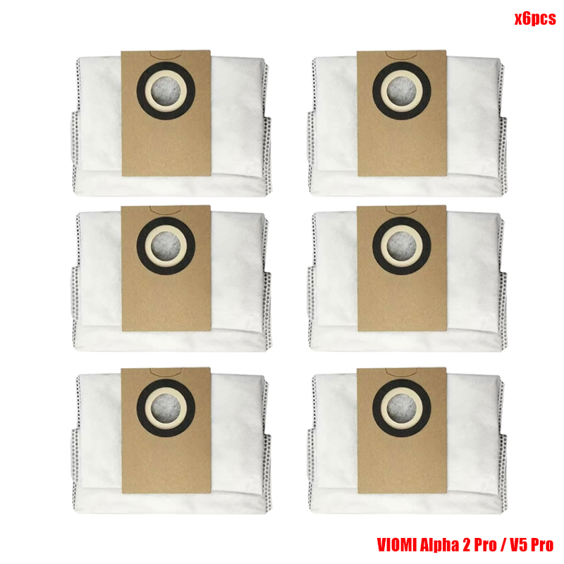 Pièces de rechange pour aspirateur robot Viomi Alpha 2 Pro / V5 Pro, brosse à rouleau, sac à poussière, vadrouille, chiffons, brosse latérale, filtre Hepa: vert militaire