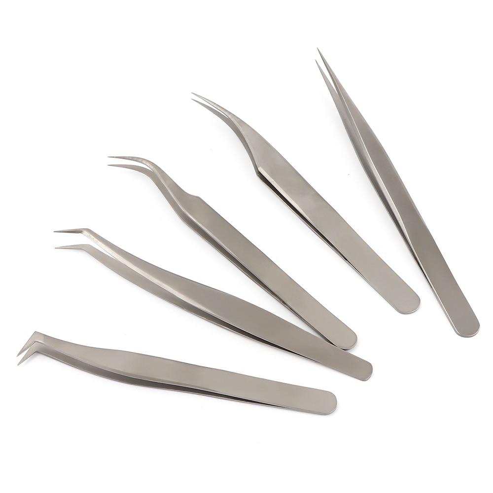 Eyelash Tweezer Tip Sharp Cell Tweezer Tip Angle Tweezer Blackhead Removal Tweezer Eyebrows False Eyelashe Tip Pointed Tweezer