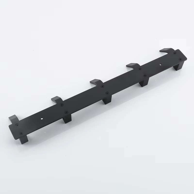 Crochets de suspension modernes pour mur, porte-serviettes noir en aluminium, porte de salle de bains, cintre pour vêtements, porte-manteau mural