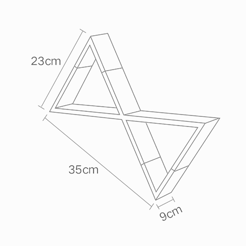 Zandloper Vorm Muur gemonteerde Plank Decoratieve Opknoping Board Houder Ornamenten Home Decor Babykamer Veiligheid Decor Rack S