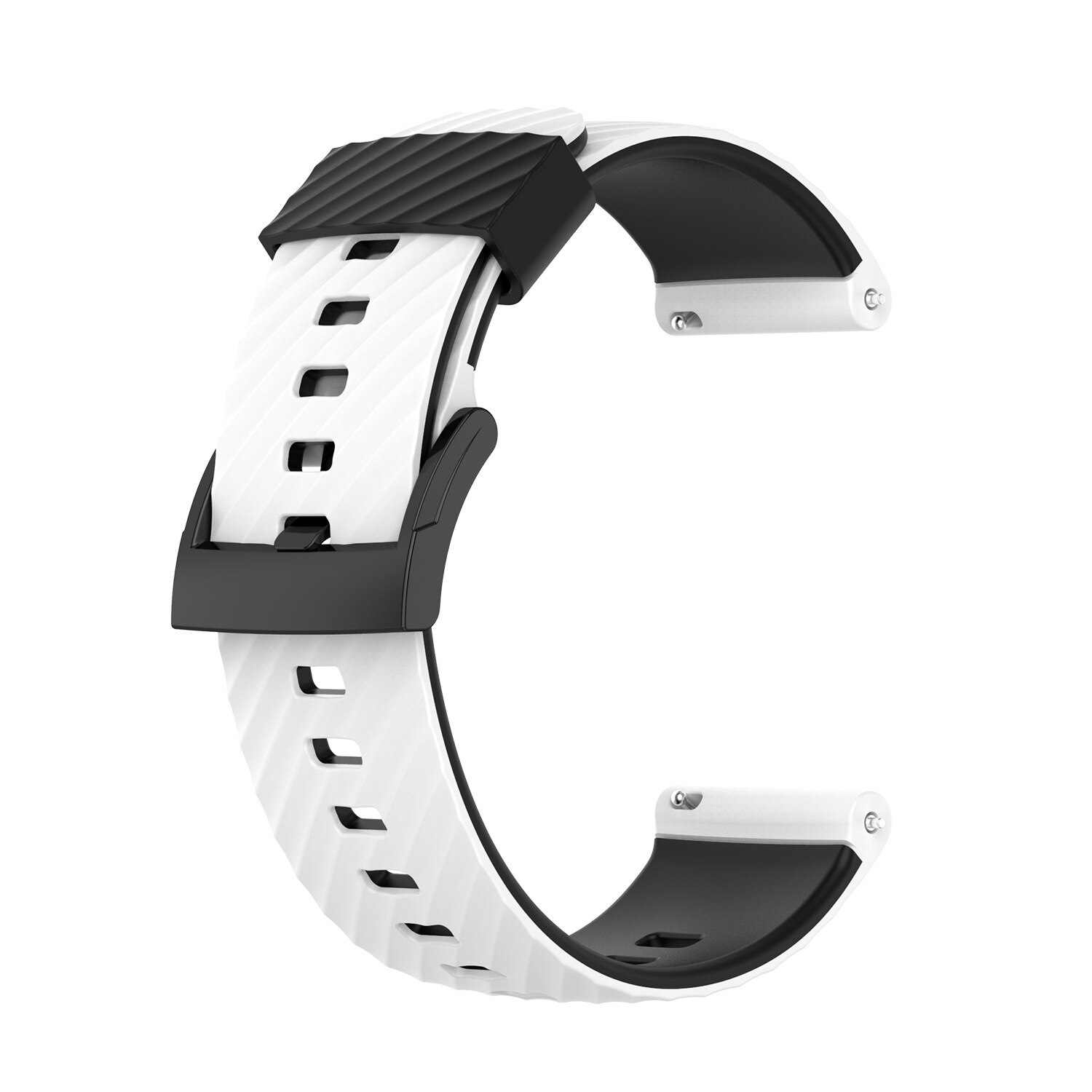 Gummi Uhr Band Für Suunto 7 Suunto 9 Armband Armband Weiche Silikon Uhr Strap Für Suunto 9 Baro/9 spartan/9 GPS Band: White Black