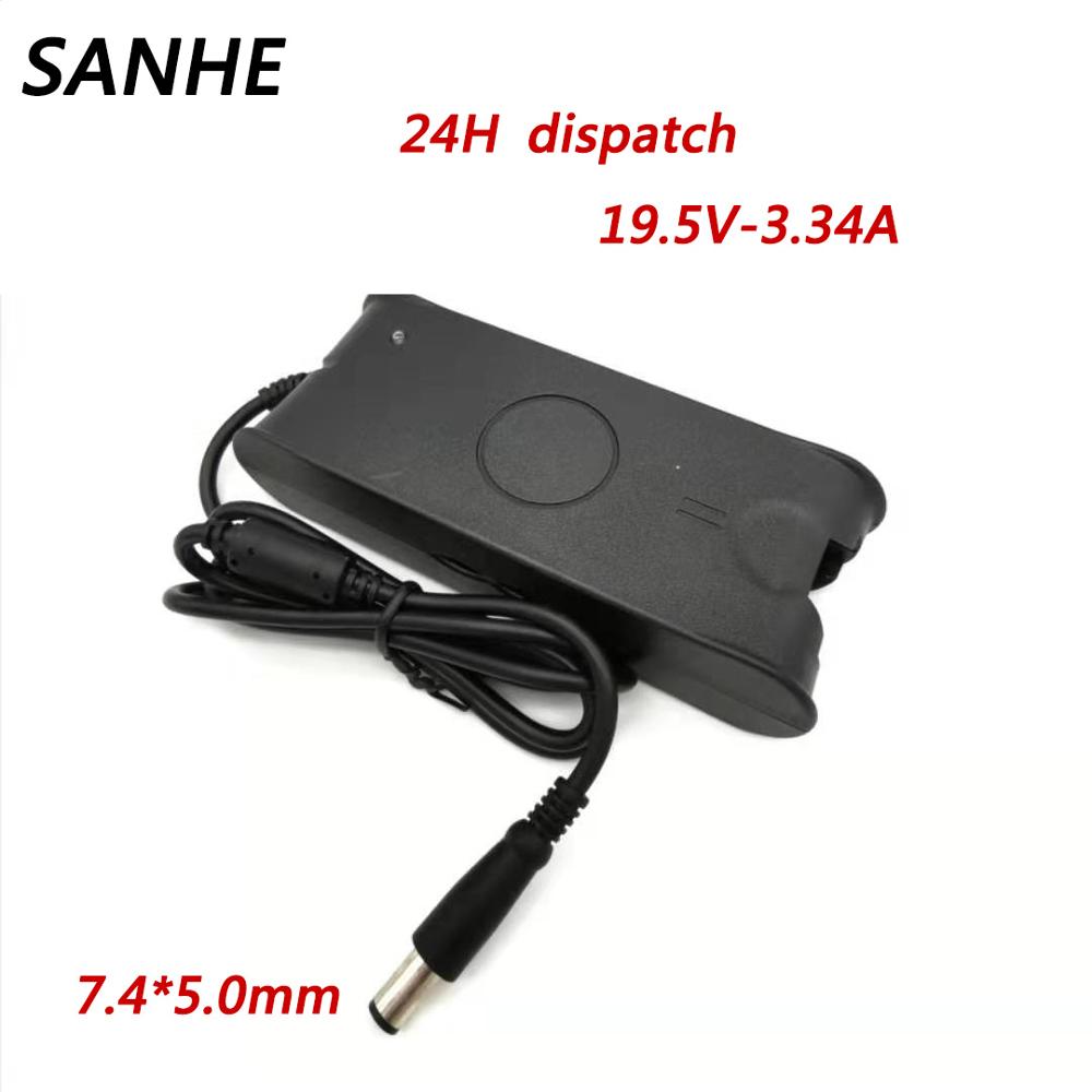 Hsw bærbar adapter til dell 19.5v 3.34a 65w strømforsyning oplader pa -21 til dell inspiron 15 1545 1750 xps  m1330