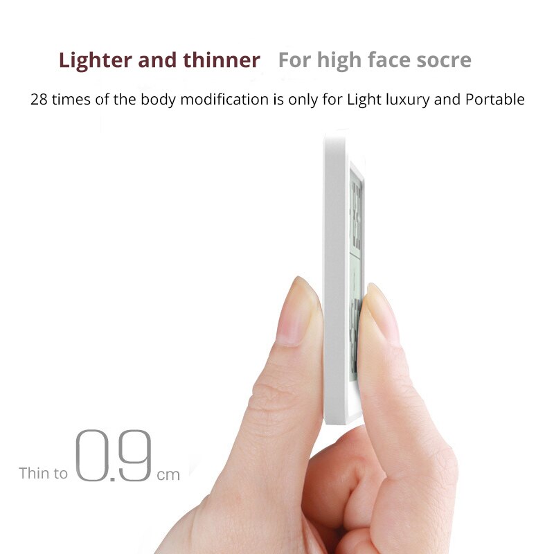 Multifunction Automatic Electronic Temperature and Humidity Monitor Clock 3.2inch Large LCD Screen