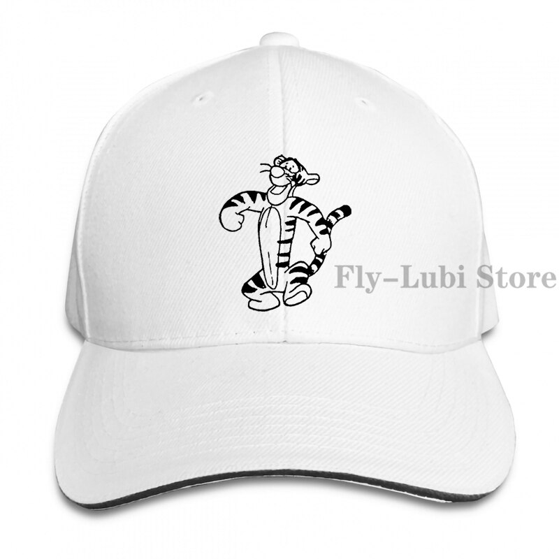 Tigger Style 3 Baseball cap men women Trucker Hats adjustable cap: 1-White