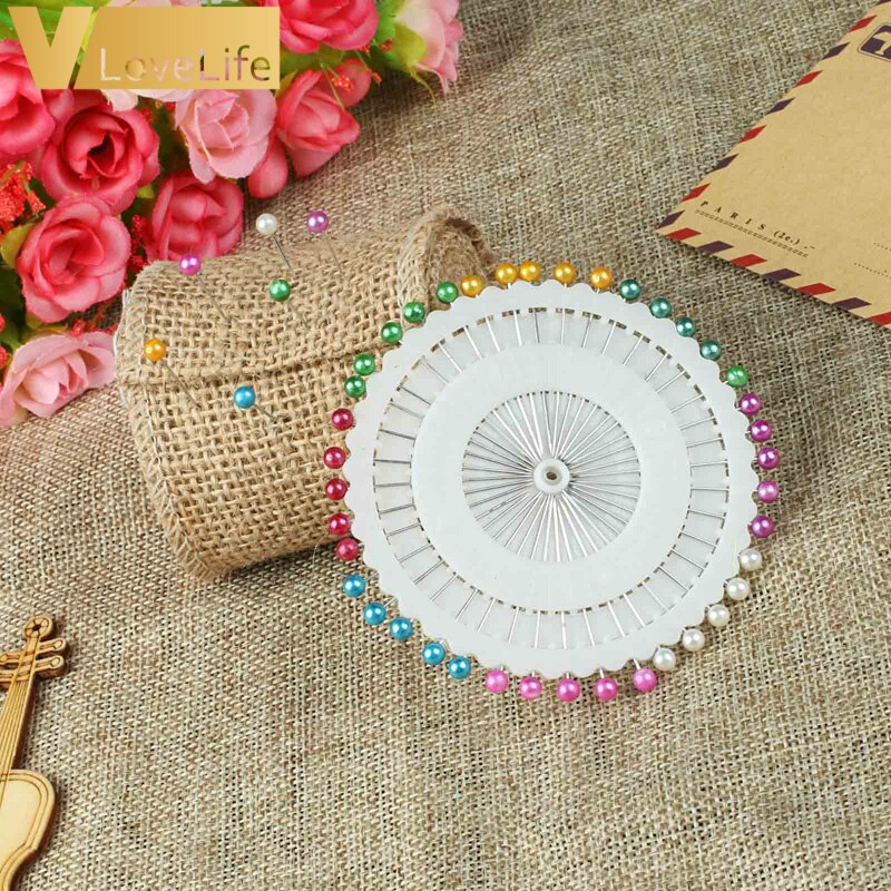 480 pcs 1.5 inch Ronde Pearl Hetero Head Pins Dressmaking Faux Peer Corsage Pin voor DIY Kleding Naaien Accessoires Naalden