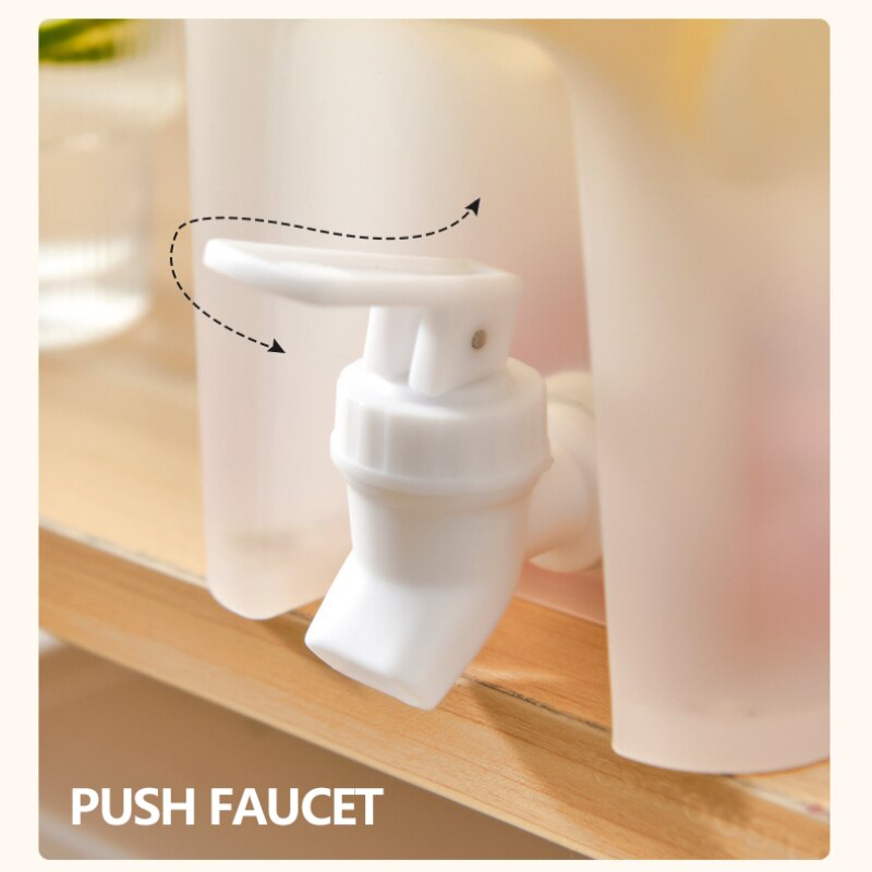 3500ml Water Pot With Faucet Cold Water Bottle Refrigerator Cold Water Kettle Household Juice Dispenser Water Jug Kitchen Tools