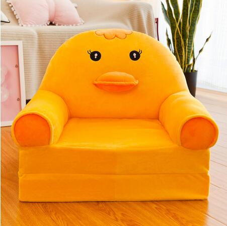 Baby børn sofa kun betræk ingen fyld tegneserie krone sæde børn stol pæn pushud småbørn børn betræk til sofa klap: 7