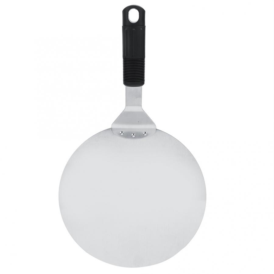 Sizzling Plate 10in Round Stainless Steel Pizza Peel Shovels Baking Shovel Paddle Kitchen Accessories Pastry Tools
