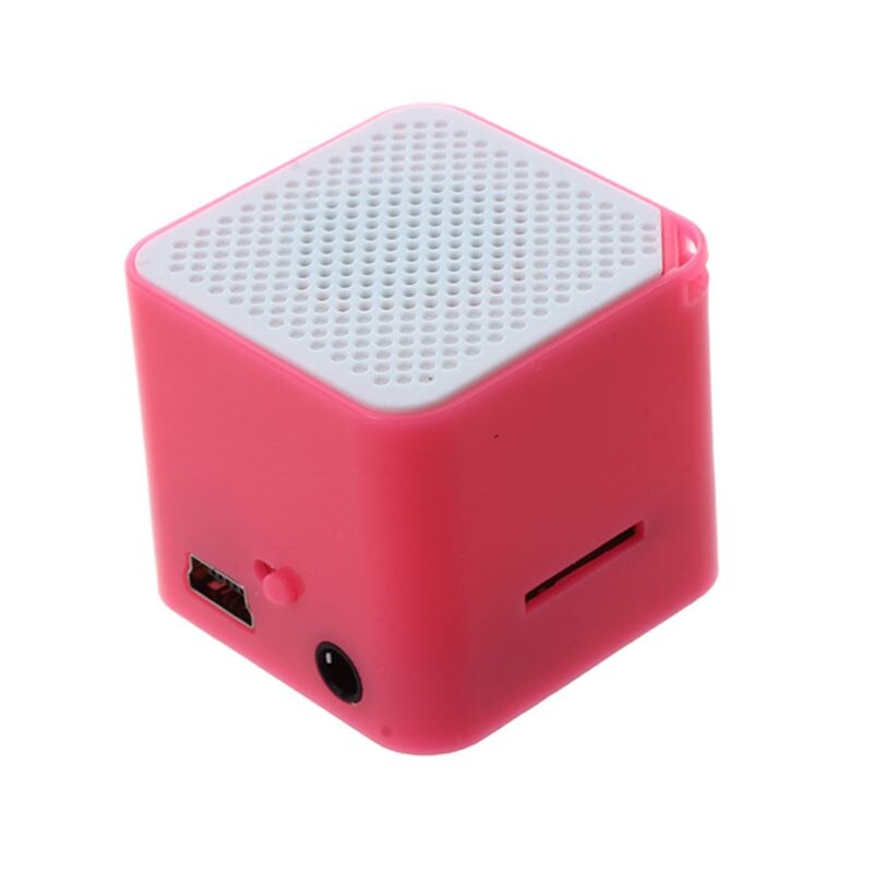 Portable USB MP3 Player Support 16GB Micro SD TF Card Reader Music Media pink