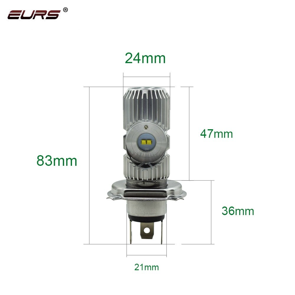 Euroa 1 kpl  h4 hs1 h6 h6m ba20d led moottoripyörän ajovalon polttimo sumuvalo hi lo lamppu mönkijä skootteri tarvikkeet moto sähköauto valo