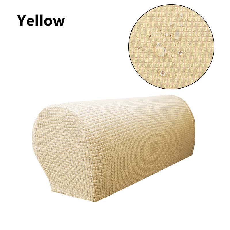 1 paire amovible canapé accoudoir couverture canapé serviette canapé canapé chaise protecteur fauteuil couvre extensible chaise bras housse: YELLOW