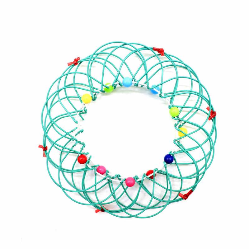 Magical Decompressie Verscheidenheid Bloemenmand Zacht Stalen Ring Ornament Mandala Bloem Mand Speelgoed Met Verwisselbare Bloem Kids Speelgoed: 03