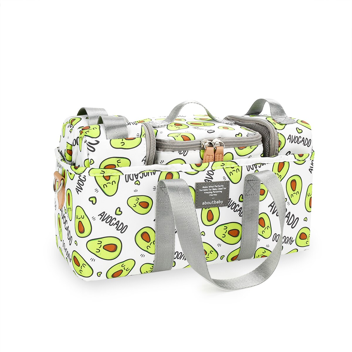 YEXEXINM Windel Caddy Organizer - Hölzerne Wickelstation Mit Feucht-Tuch-Spender - Praktischer Aufbewahrungstisch Für Babyzimmer