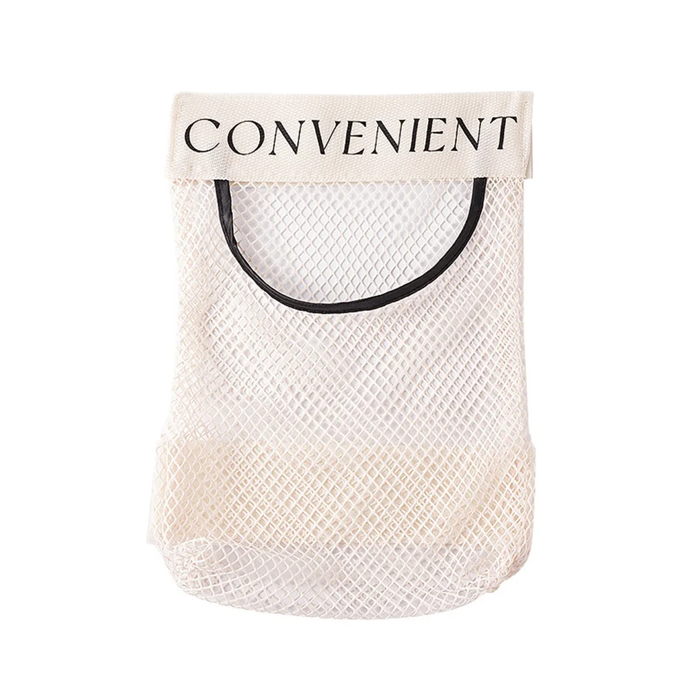 Large-capacity Garbage Bag Holder Hanging Mesh Bags Wall-Mounted Fruit Organizer Storage Tools Net Kitchen Cabinet Accessories: Default Title