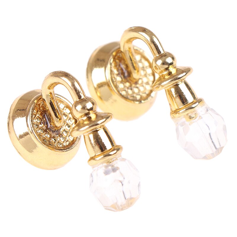 1Pair 1:12 Dollhouse Miniature Wall Light Lamp Model Decoration Accessories Toys: 1