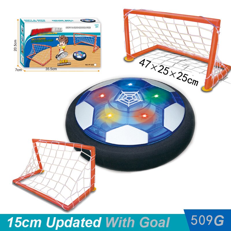 aria potenza librarsi pallone da calcio luce lampeggiante palla aria potenza giocattoli da calcio gioco a casa scivola calcio fatica palle da interno regalo ragazzo: 15cm goal