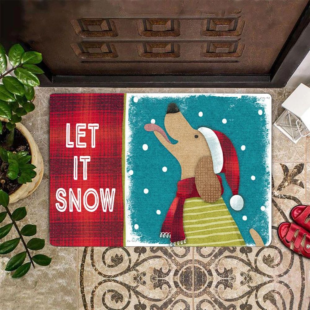 CLOOCL Golden retriever Speak Friend And Enter Doormat 3D Print Nonslip Absorbent Carpet for Bathroom Rug for Home: Doormat 7