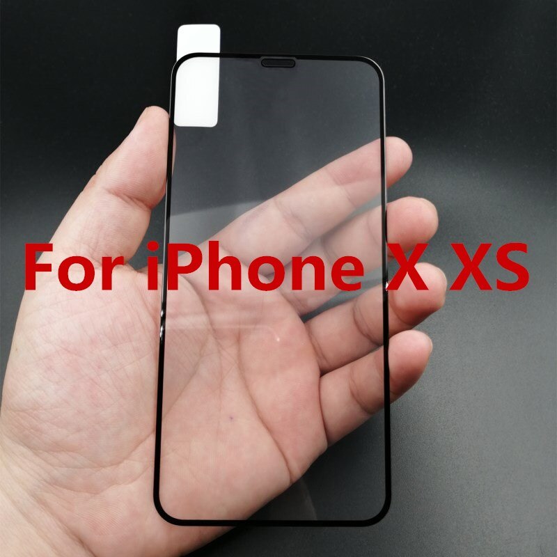 3D zakrzywione pełne etui do edge osłona ekranu dla iPhone 7 6S 8 szkło hartowane dla iPhone 6 s 7 8 Plus szkło hartowane: iPhone X XS black