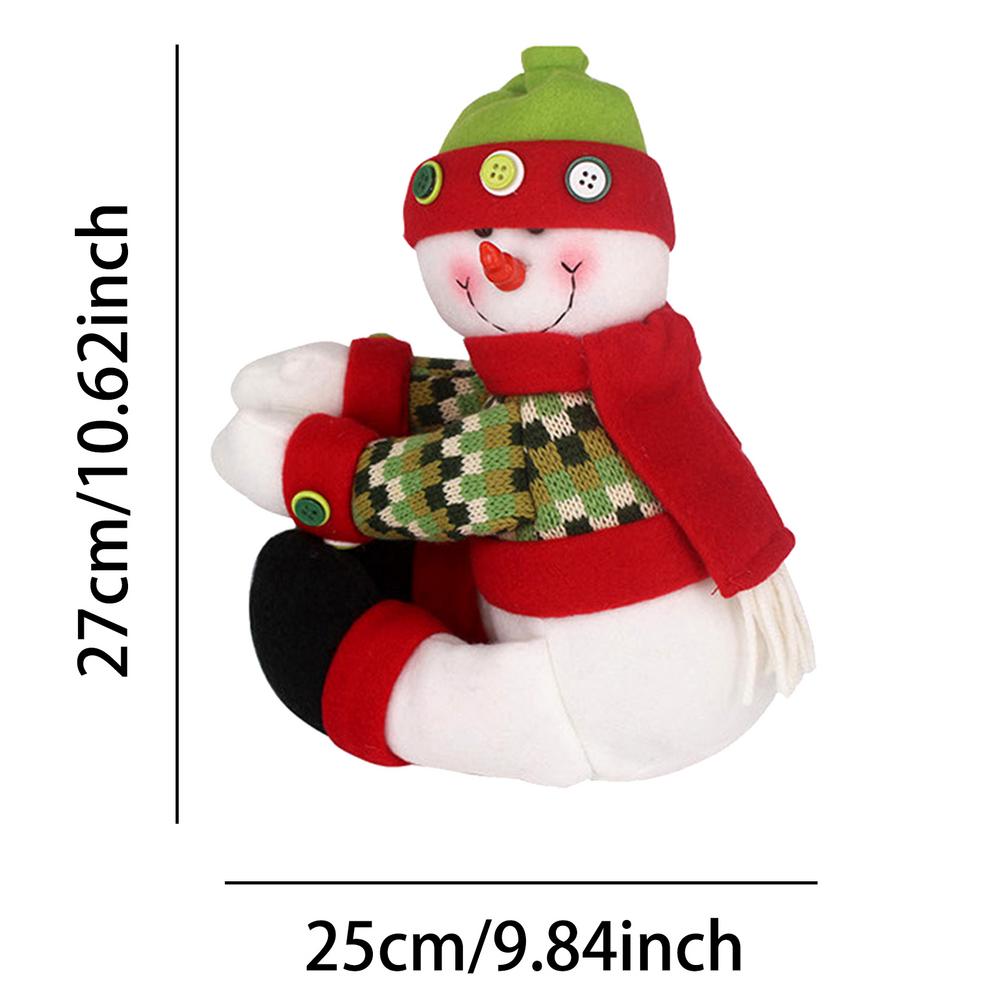 Weihnachtsbaumspitze Weihnachtsmann Baumspitze Weihnachten Schneemann Baumspitze Baumspitze Ornament Hugger für Partydekorationen: Weiß