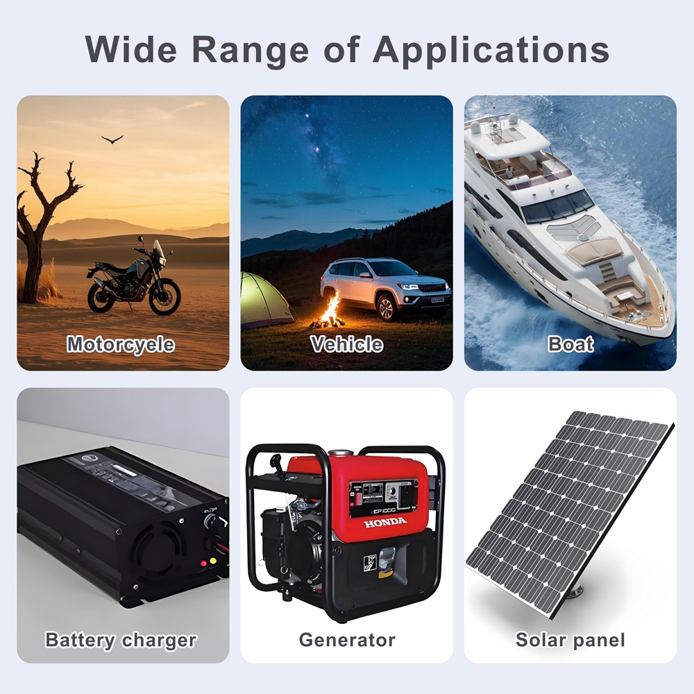 For Starlink Mini Power Cable DC 12V/24V Car Battery Ring Interface with ATC/ATO Fuse Box 18AWG Extension Wire Plug and Play