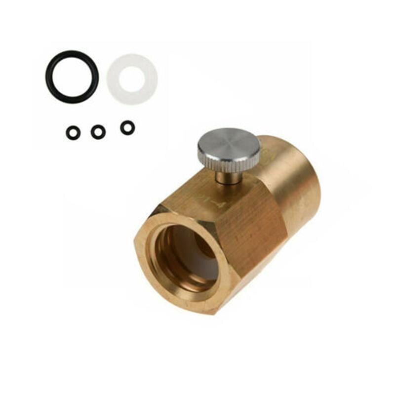 TR21-4 To CGA-320 Adapter Sparkling Water Machine CO2 Tank Connector (Golden)
