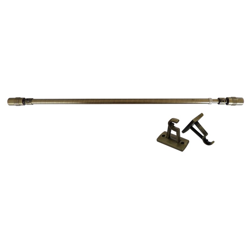 D8/10mm cylindret justerbar kaffestang gardinstang indtrækkelig gardinstang længde 40-60cm