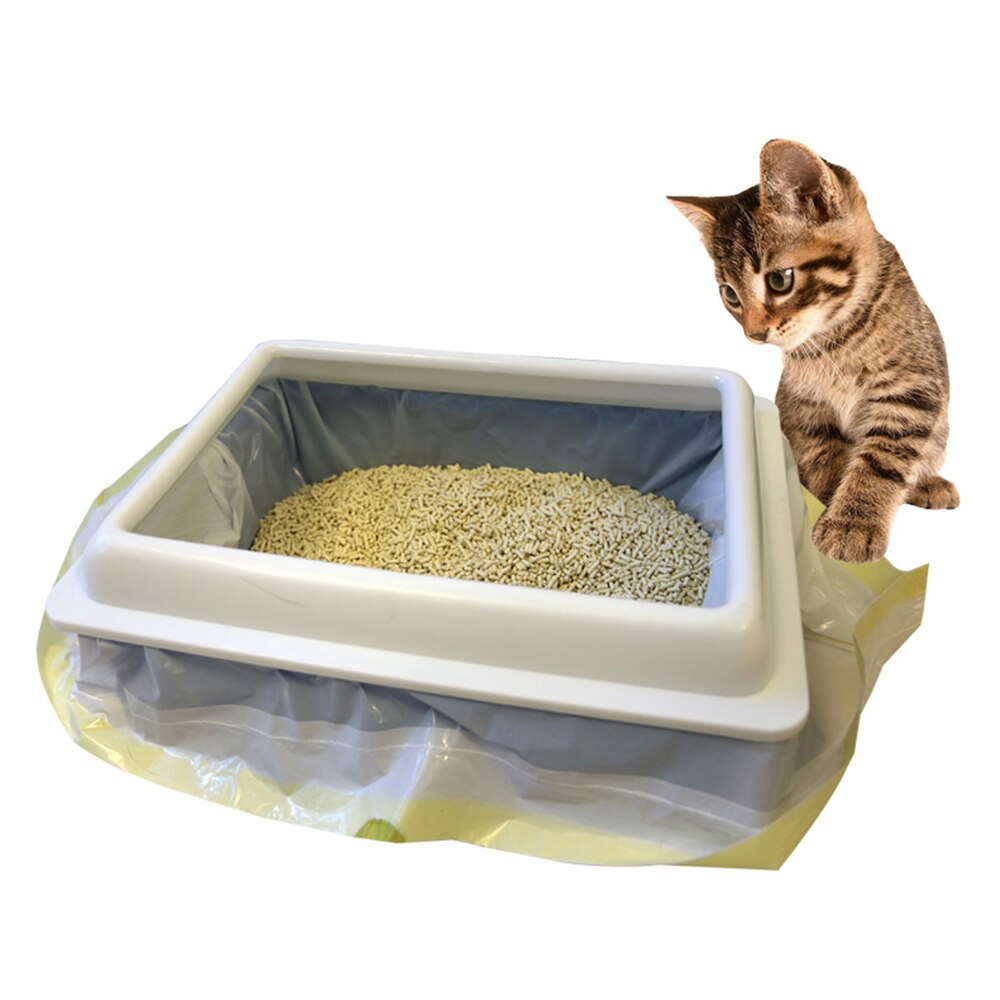 Caja de arena para Gato, inodoro para perros, gatos, Toilette antisalpicaduras con pala para arena para gatos, arenero para interiores: 75x45cm Litter bag