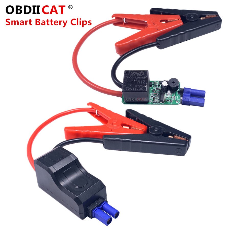 Démarreur de saut de voiture, câble d&#39;alimentation d&#39;urgence, pince de batterie EC5, Clips rouges et noirs pour démarreur de saut de voiture, câble de Booster intelligent: Smart battery clip 1