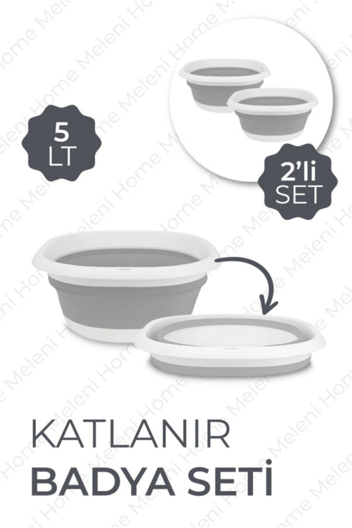 Washing bucket, folding laundry tub,retractable bucket. Bath Basin Accordion Foldable Bath Bath, Plastic folding bucket: 2 pcs of 5 lt