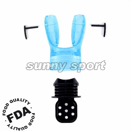 Snorkelen Gear Mondstuk Veiligheid Assurance Duiken Mondstuk Fda Doorgegeven 11 Kleuren Duikuitrusting Gratis Duiken: Blauw
