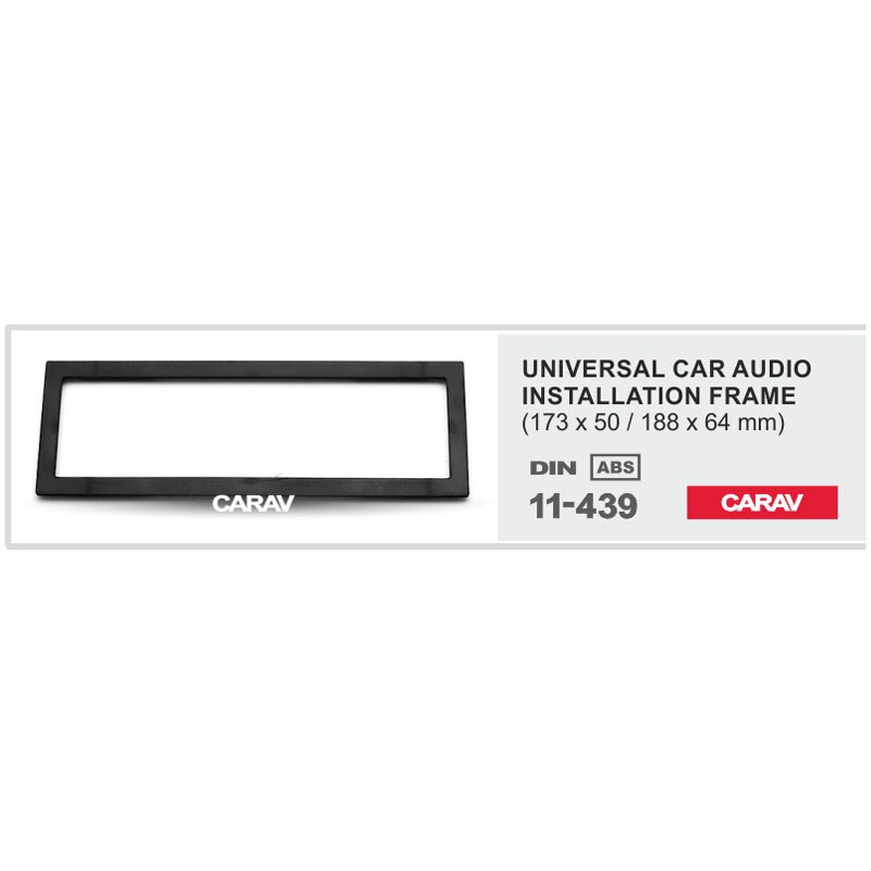 1 Din Radio Fascia voor Universele frame voor 1-DIN installatie DVD Stereo Panel Dash Mount CARAV 11- 439