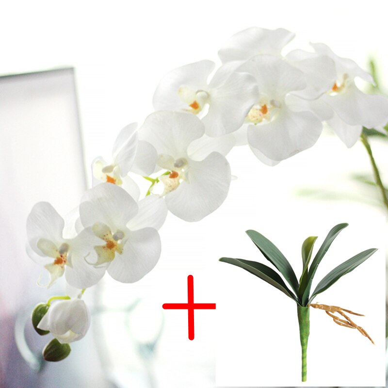 1pc sidenblomma konstgjord mal orkidé fjärilsorkidé för hus hem bröllopsfestival dekoration 11 typer hemfestinredning: A med b