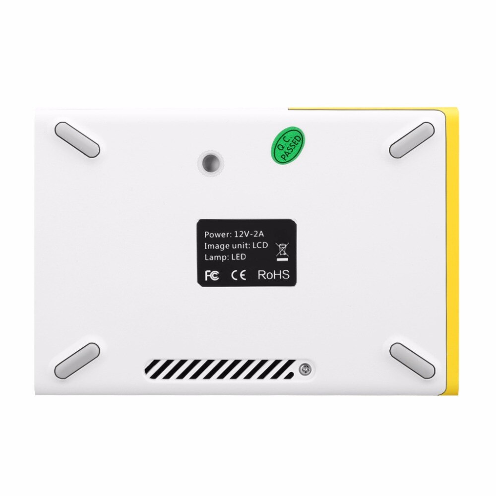 Miniproyector portátil YG300 de 600 lúmenes YG300 reproductor multimedia de 320x240 píxeles compatible con proyectores LED LCD HD de 1080P